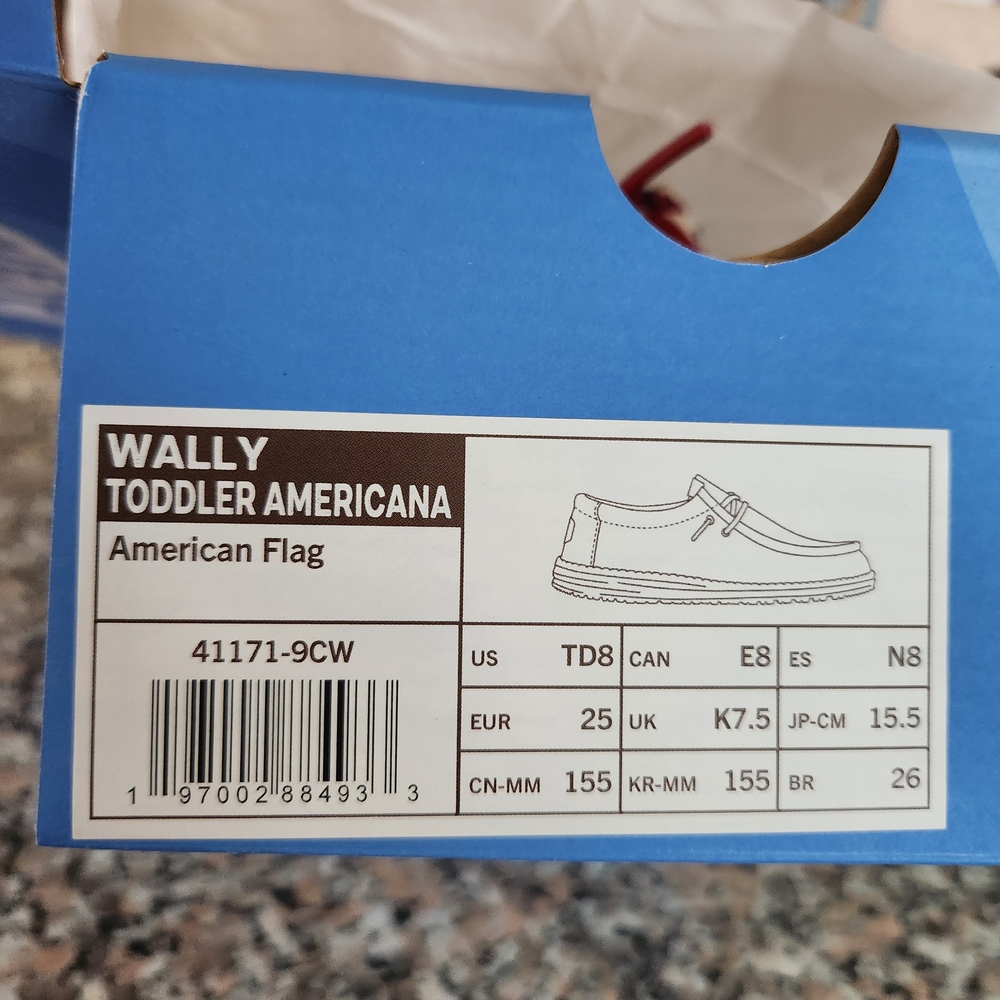 Toddler Americana Kids Shoes - Red, White, and Blue